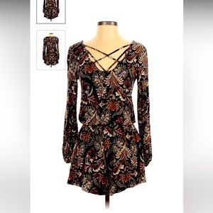 American Eagle Outfitters Long Sleeve Printed Romper SM